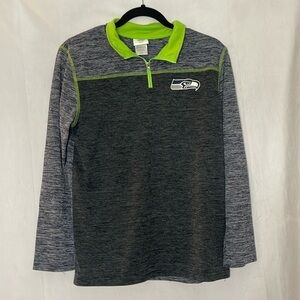 NFL SEAHAWKS KIDS QUARTER ZIP (XL 14-16)